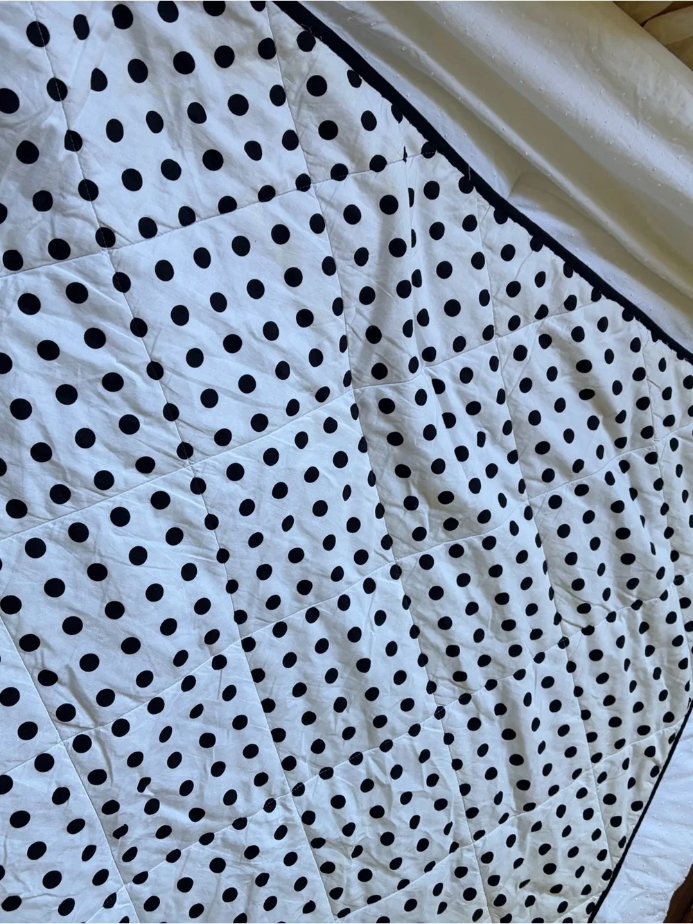 Victorias Secret Pink Cotton Polka Dot Quilt Dorm Comforter Bedding Twin